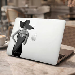 Woman With Hat - MacBook Cases
