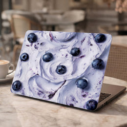 MacBook Case — Blueberry Swirl Protective Sleeve (Food-Inspired Design)