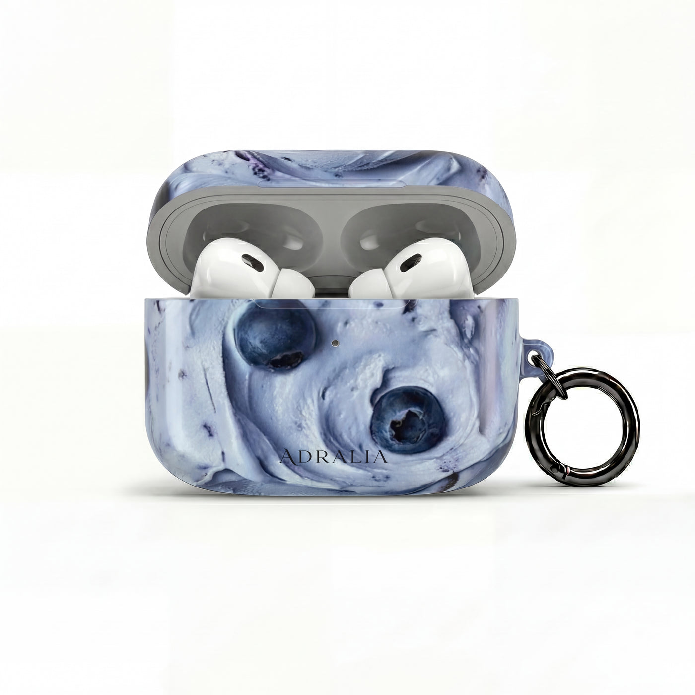 Blueberry Swirl AirPod Case — Cute Fruit Dessert Protective Cover