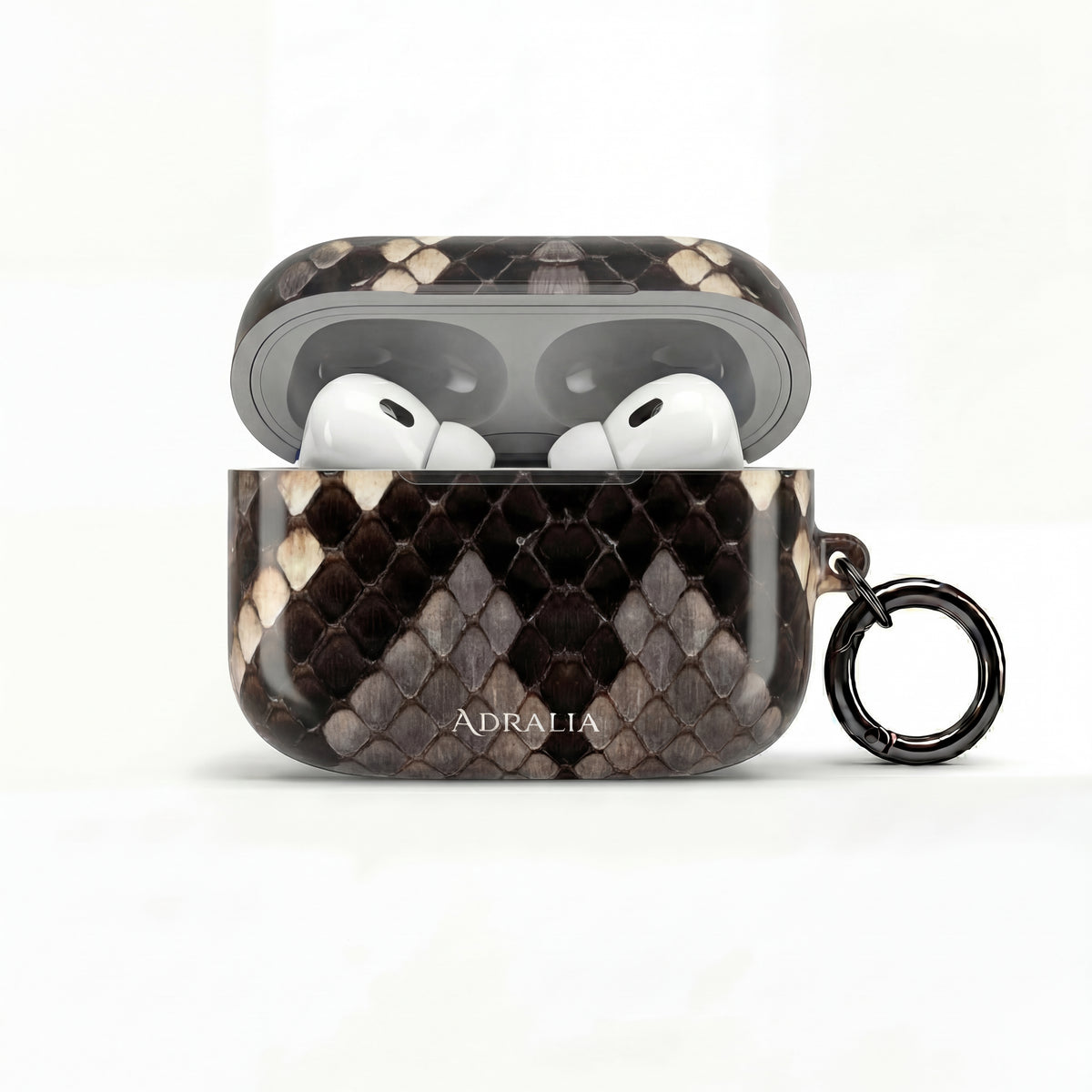 Snake Print AirPod Case — Faux Python Protective Charging Case