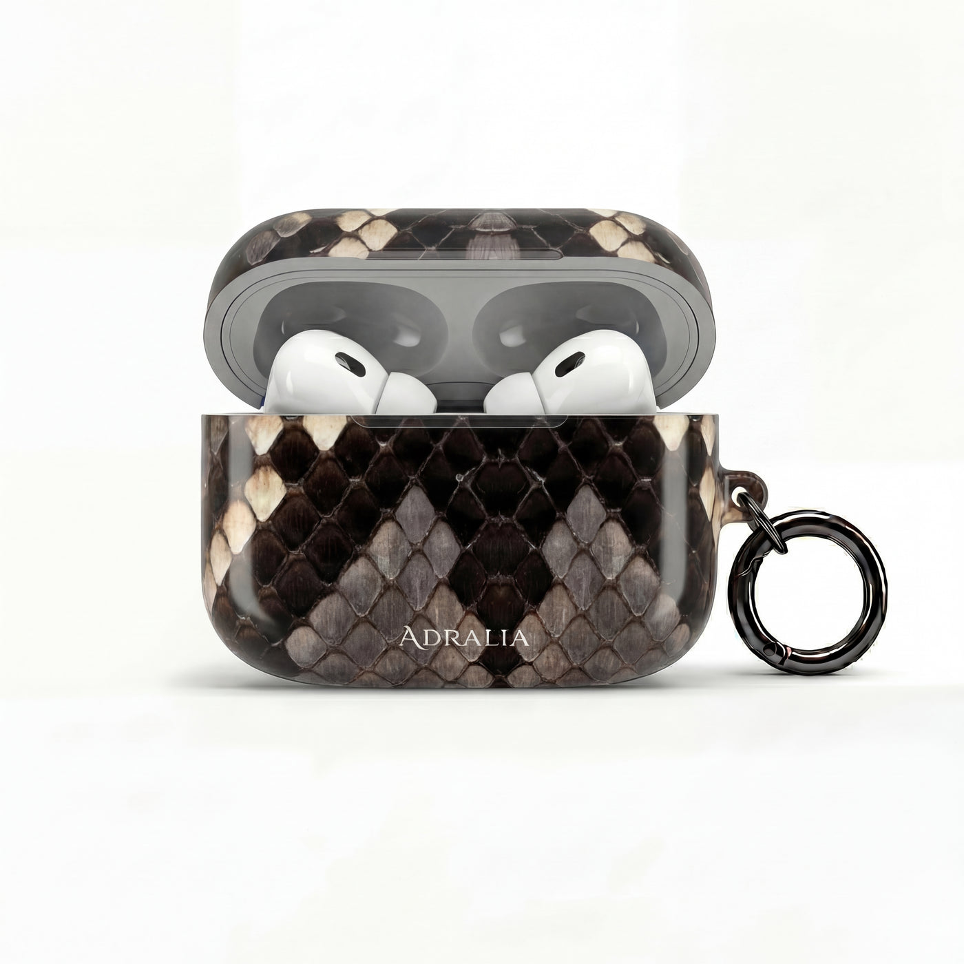 Snake Print AirPod Case — Faux Python Protective Charging Case