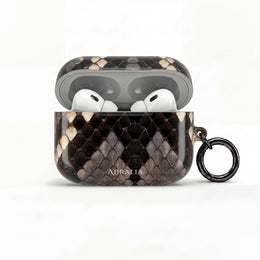 Snake Print AirPod Case — Faux Python Protective Charging Case