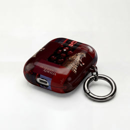 Focus Bitch AirPod Case — Red Leopard Graphic Protective Cover
