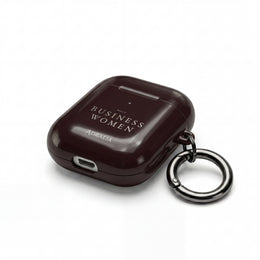 Business Women AirPods Case — Elegant Maroon Protective Cover