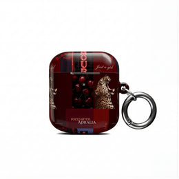 Focus Bitch AirPod Case — Red Leopard Graphic Protective Cover