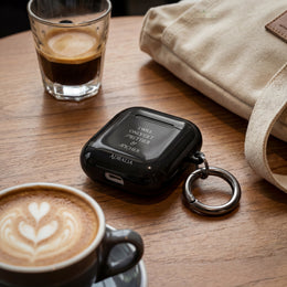 AirPods Case — “I Will Only Get Prettier & Richer” Black Protective Case