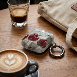 Cherry Splash AirPod Case — Glossy Red Cherry Protective Case