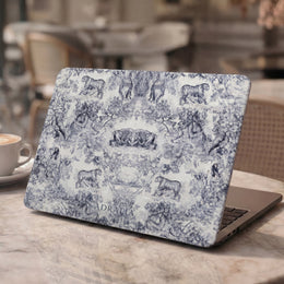 MacBook Case — Vintage Toile Safari Pattern Protective Sleeve