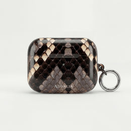 Snake Print AirPod Case — Faux Python Protective Charging Case