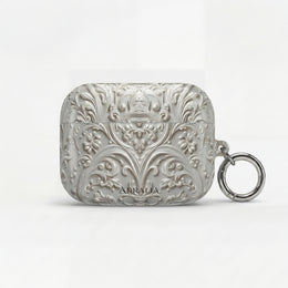 Estuche Damasco en Relieve para AirPods — Funda Protectora Ornamental Vintage