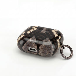 Snake Print AirPod Case — Faux Python Protective Charging Case