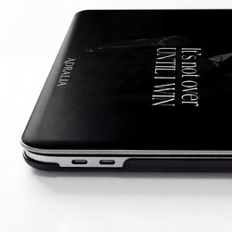 MacBook Case - "It's Not Over Until I Win" Motivational Dark Fashion Sleeve