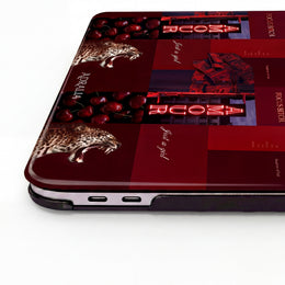 MacBook Case — Red Amour Leopard Graphic Protective Sleeve