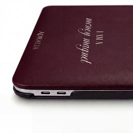 MacBook Case — "I Am a Money Magnet" Luxurious Burgundy Laptop Sleeve