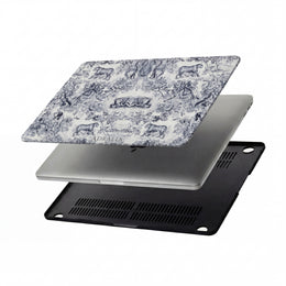 MacBook Case — Vintage Toile Safari Pattern Protective Sleeve
