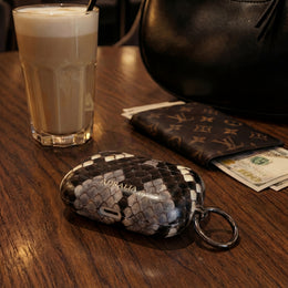 Snake Print AirPod Case — Faux Python Protective Charging Case