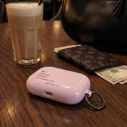 AirPods Case — Pink "Me? Obsessed with me? Oh, of course I am" Silicone Cover