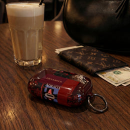 Focus Bitch AirPod Case — Red Leopard Graphic Protective Cover